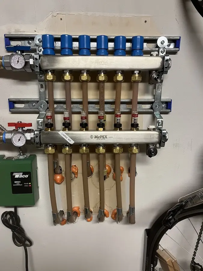 Plumber performing Leak Detection at a residential property in Gretna